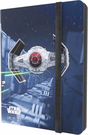 Star Wars: Unlimited Casual Album 18-Pocket - Holds 360 Double-Sleeved Cards – Side-Loading Pockets & Elastic Strap – Officially Licensed Accessory, X-Wing/Tie-Fighter Design, Made by Gamegenic