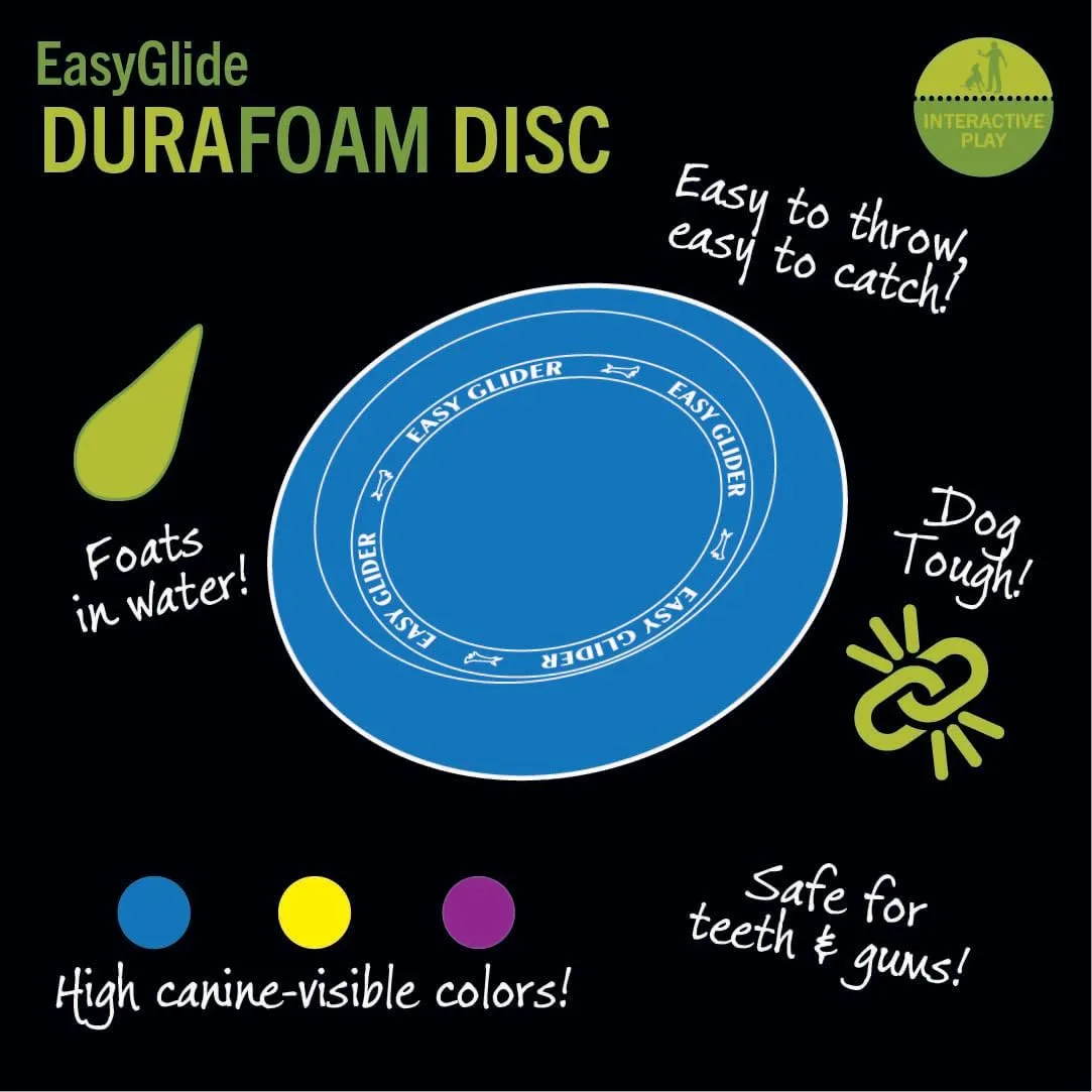 Starmark Easy Glide DuraFoam Flying Disc Dog Toy, Color Varies 11"