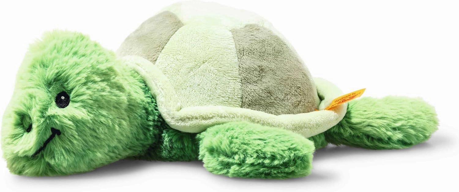 Steiff Tuggy Turtle, Premium Turtle Stuffed Animal, Turtle Toys, Stuffed Turtle, Turtle Plush, Sea Stuffed Animals, Ocean Toys, Ocean Plush, Soft Cuddly Friends (Green/Blue, 11")