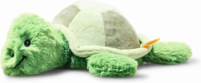 Steiff Tuggy Turtle, Premium Turtle Stuffed Animal, Turtle Toys, Stuffed Turtle, Turtle Plush, Sea Stuffed Animals, Ocean Toys, Ocean Plush, Soft Cuddly Friends (Green/Blue, 11")