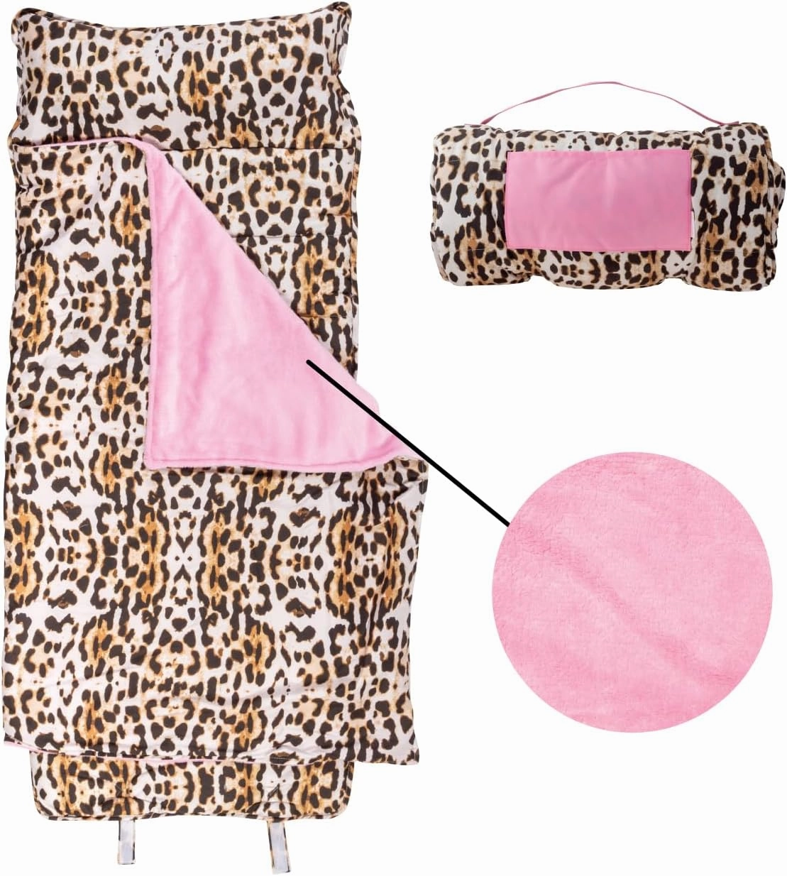 Stephen Joseph, Toddler All Over Print Nap Mat with Soft Blanket and Removable Pillow for Boys & Girls, Kids Sleeping Bag for Elementary, Daycare, Preschool with Carry Handle