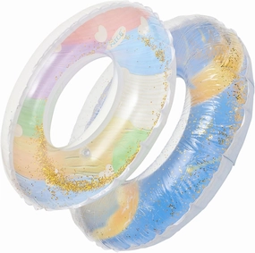 SUPVOX Inflatable Pool Tube Toy Thick PVC Swim Ring Canopy Safety Ring for Boys and Girls Adults Beach Pool Float