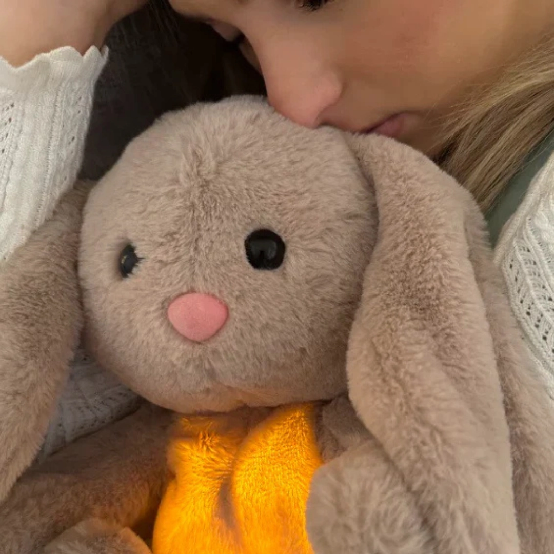 Taavita Cuddle Bunny – Soothing Plush Toy with Breathing Function for Relaxed Sleep, Ideal for Children & Adults