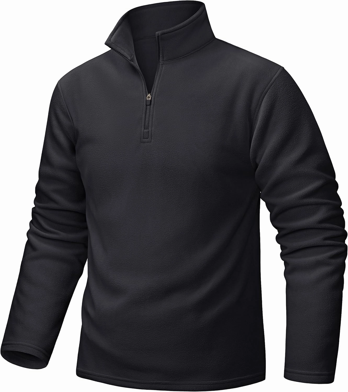 TACVASEN Men's Quarter Zip Pullover Mock Neck Sweatshirt Fleece Lightweight Fashion Sweaters Casual Activewear