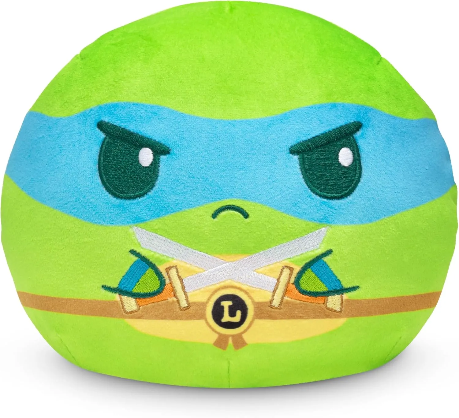 TeeTurtle Teenage Mutant Ninja Turtles 6" Reversible Plushie - Leonardo - Cute Kawaii Soft Stuffed Animal