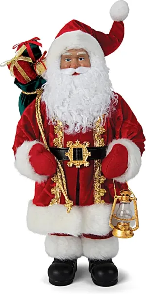 The Ashton-Drake Galleries 16" Tall Santa Doll with Custom-Designed Vacation Ensemble (Santa's Big Night)