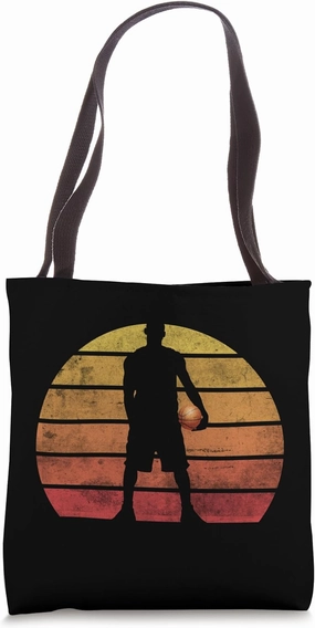 The Legend Anonymous Basketball Player Vintage Graphic Tote Bag
