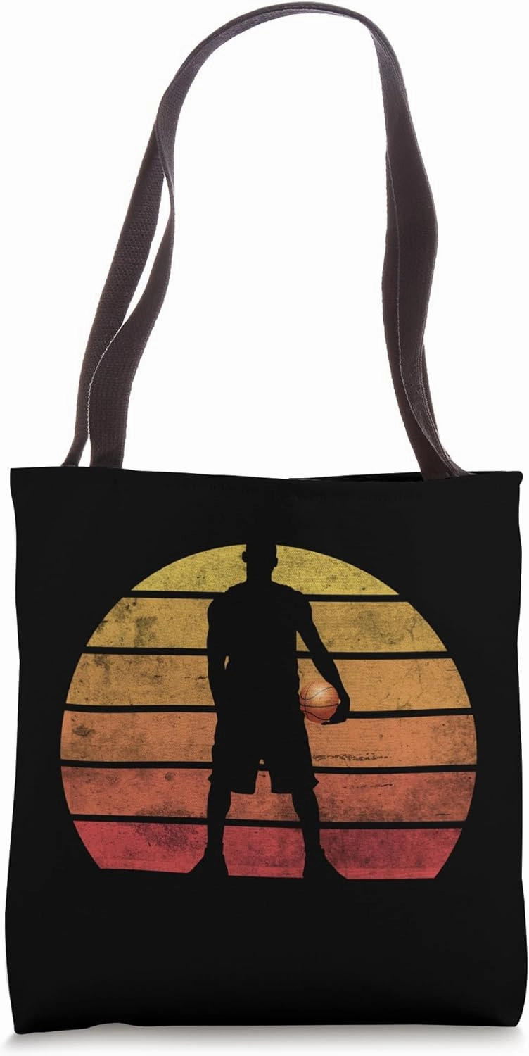 The Legend Anonymous Basketball Player Vintage Graphic Tote Bag