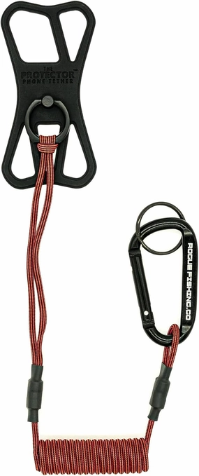 The Protector Phone Tether | Use As Cell Phone Lanyard or Hiking/Boating/Kayak Tether | Leash Ensures Your Phone is Safe and Protected Red
