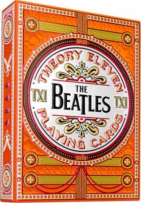 theory11 The Beatles Premium Playing Cards - Orange Deck Officially Licensed Collector's Cards