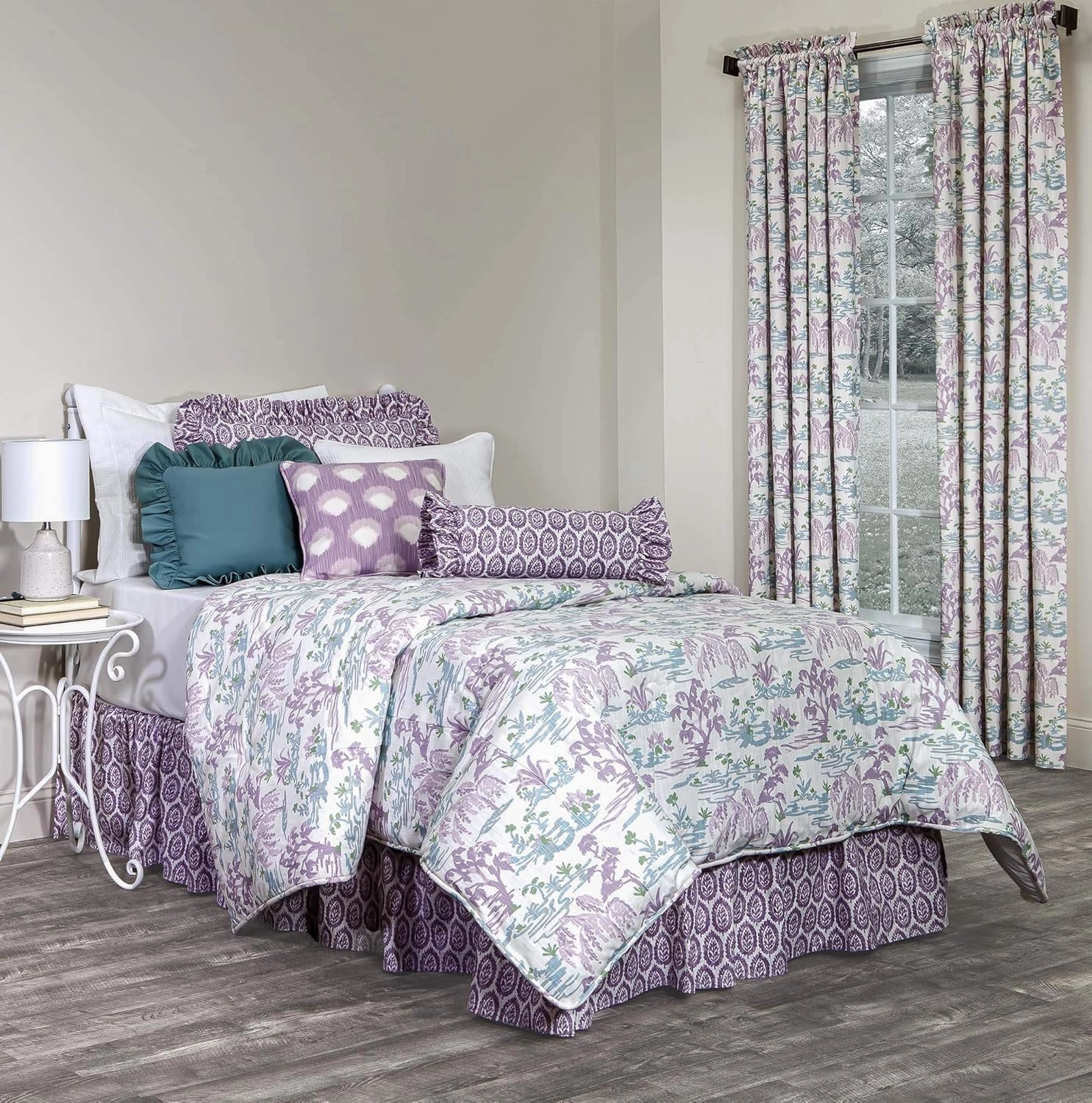 Thomasville At Home Meadow Comforter Only, XL Twin Comforter Only 96" Long x 70" Wide, Cotton,