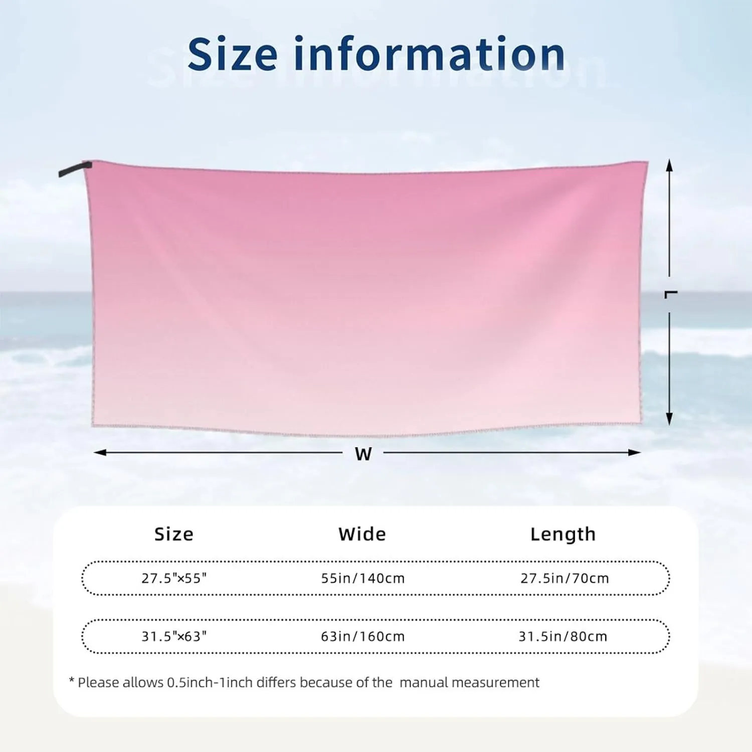 Three Dolphins Jumping over in The Ocean pattern Beach Towels for Adults and Kids,Compact Sand Free Swim Pool Blanket for Outdoor Traveling on Vacation,27.5 x 55 inch