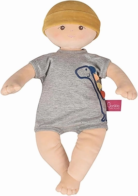 Tikiri Toys Bonikka Baby Kye Doll Organic 100% Cotton OE100 Certified (Gray)