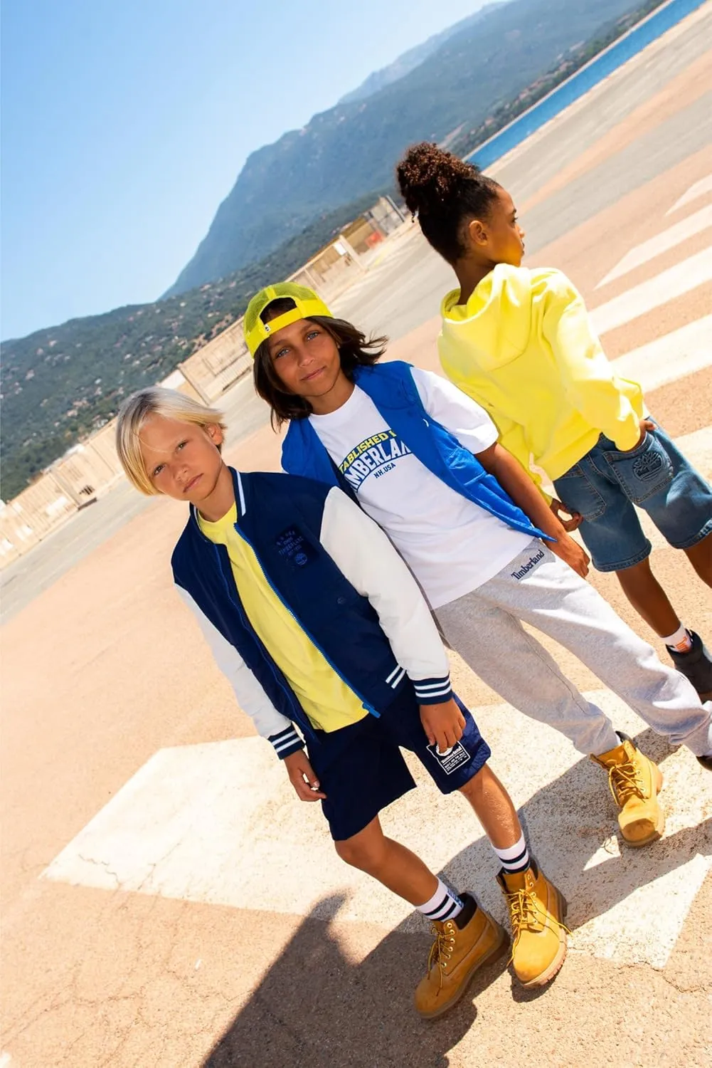 Timberland Boys Bermuda Shorts, Soft and Breathable, School Uniform Cotton Joggers