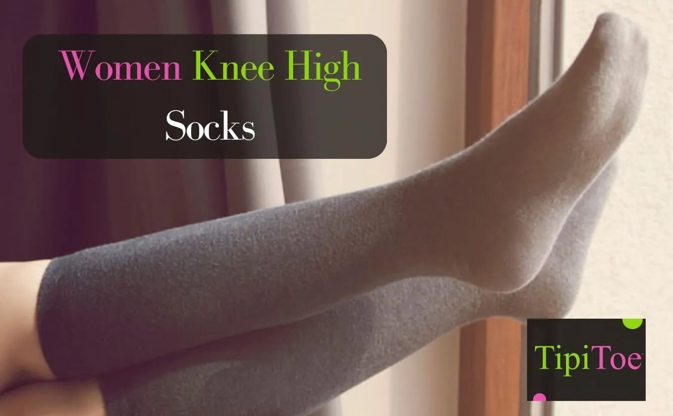 Tipi Toe Women's 6 Pairs Colorful Patterned Knee High Socks
