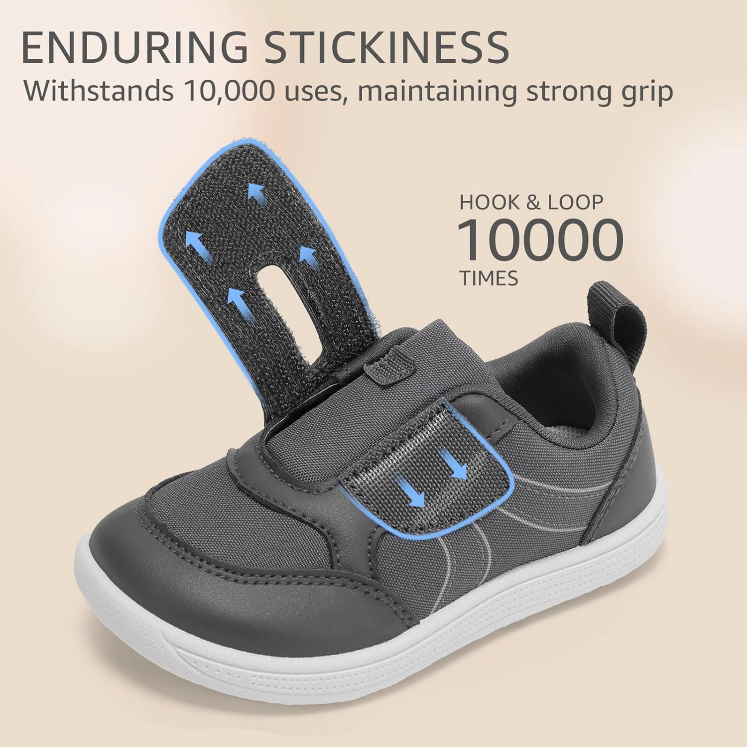 Toddler Wide Toe Box Barefoot Shoes Boys Girls Sneakers Kids Tennis Shoes Preschool Non Slip Lightweight Comfortable First Walking Shoes Running Outdoor Activities