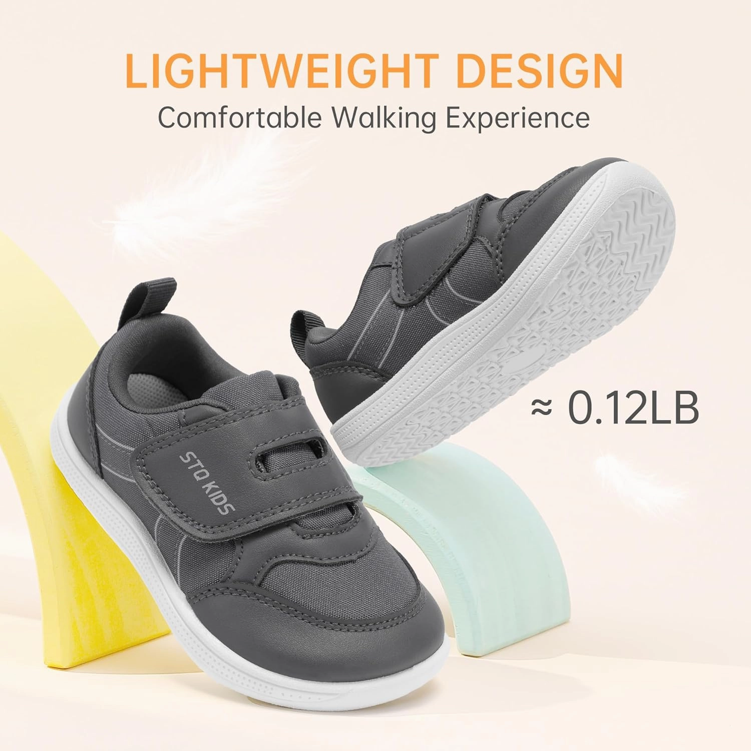 Toddler Wide Toe Box Barefoot Shoes Boys Girls Sneakers Kids Tennis Shoes Preschool Non Slip Lightweight Comfortable First Walking Shoes Running Outdoor Activities