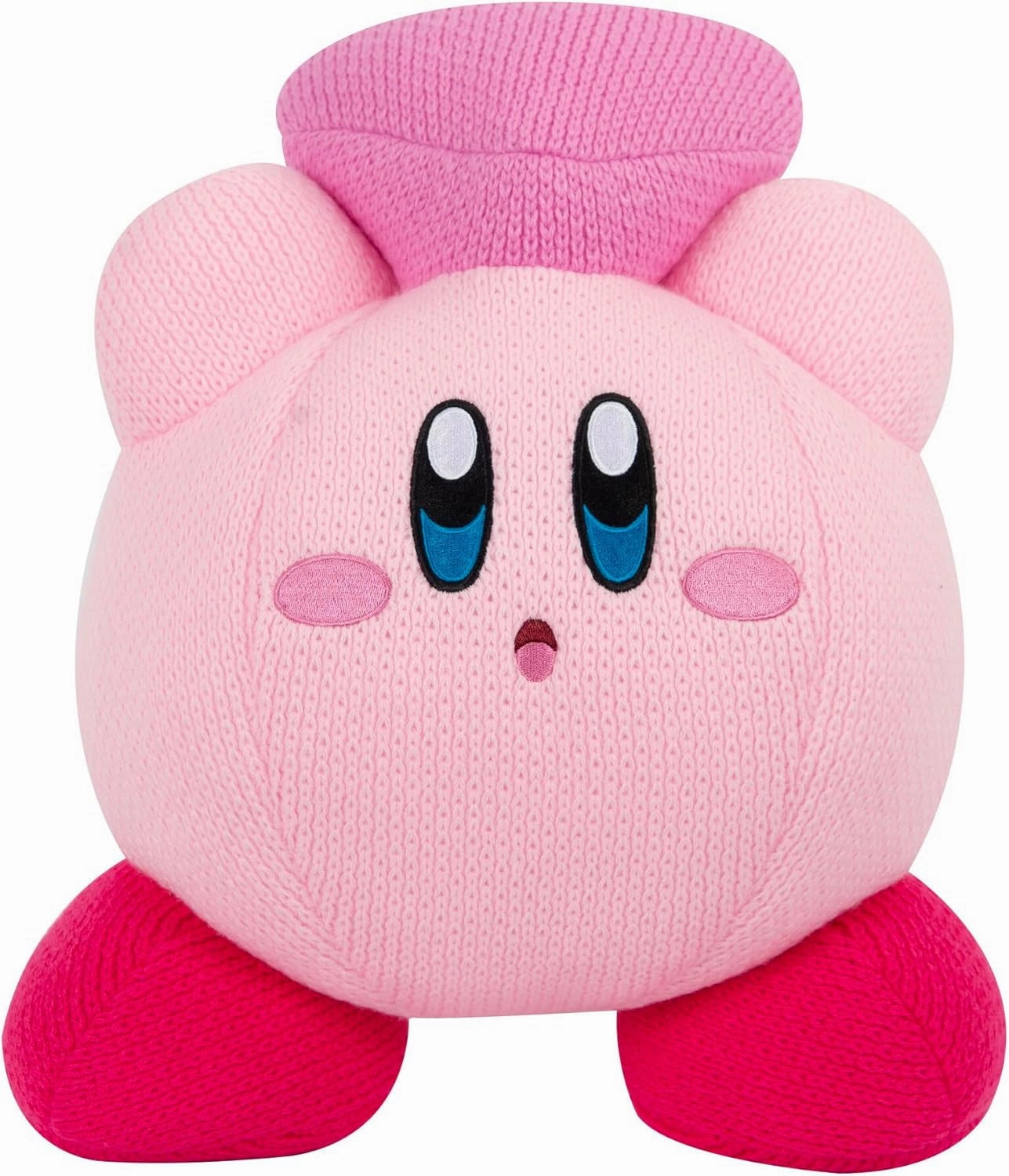 TOMY Nuiguru Knit Kirby Plush - Kirby and Friend Heart Plushie - Squishy Kirby Toys - Collectible and Cute Stuffed Animals - Gaming Gifts and Game Room Decor - Video Game Collectibles - 15 Inch
