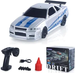 TOUCAN RC HOBBY 1/43 RC Racing Car R34 Radio Controlled High Speed Drift Vehicle 4WD RTR Mini Car Toy 2.4G Radio Battery Gifts for Children