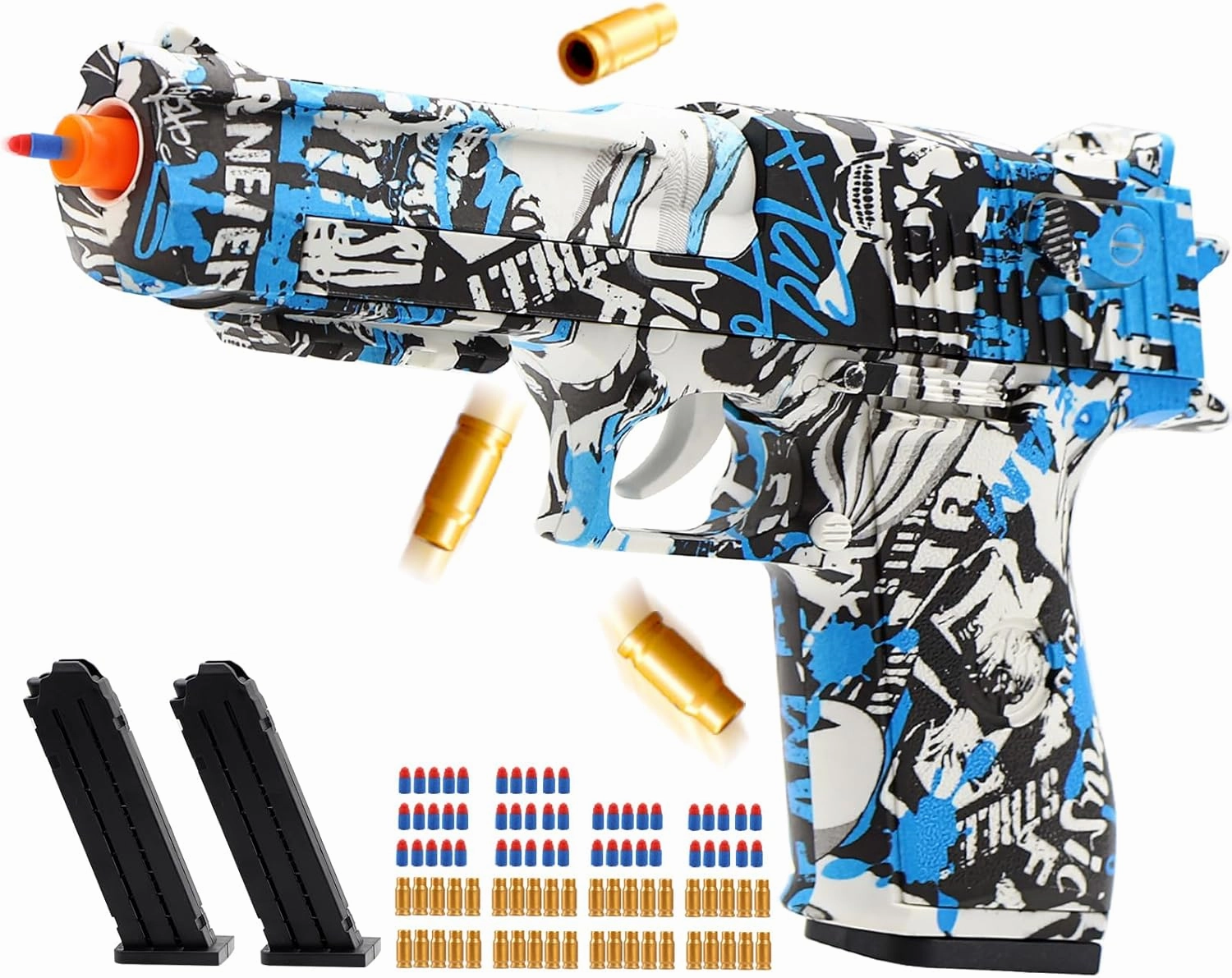 Toy Foam Blasters & Guns - Shooting Educational Gun Toy Model for Boys Girls Adults - Soft Bullet Toy Gun for Christmas Birthday Gifts