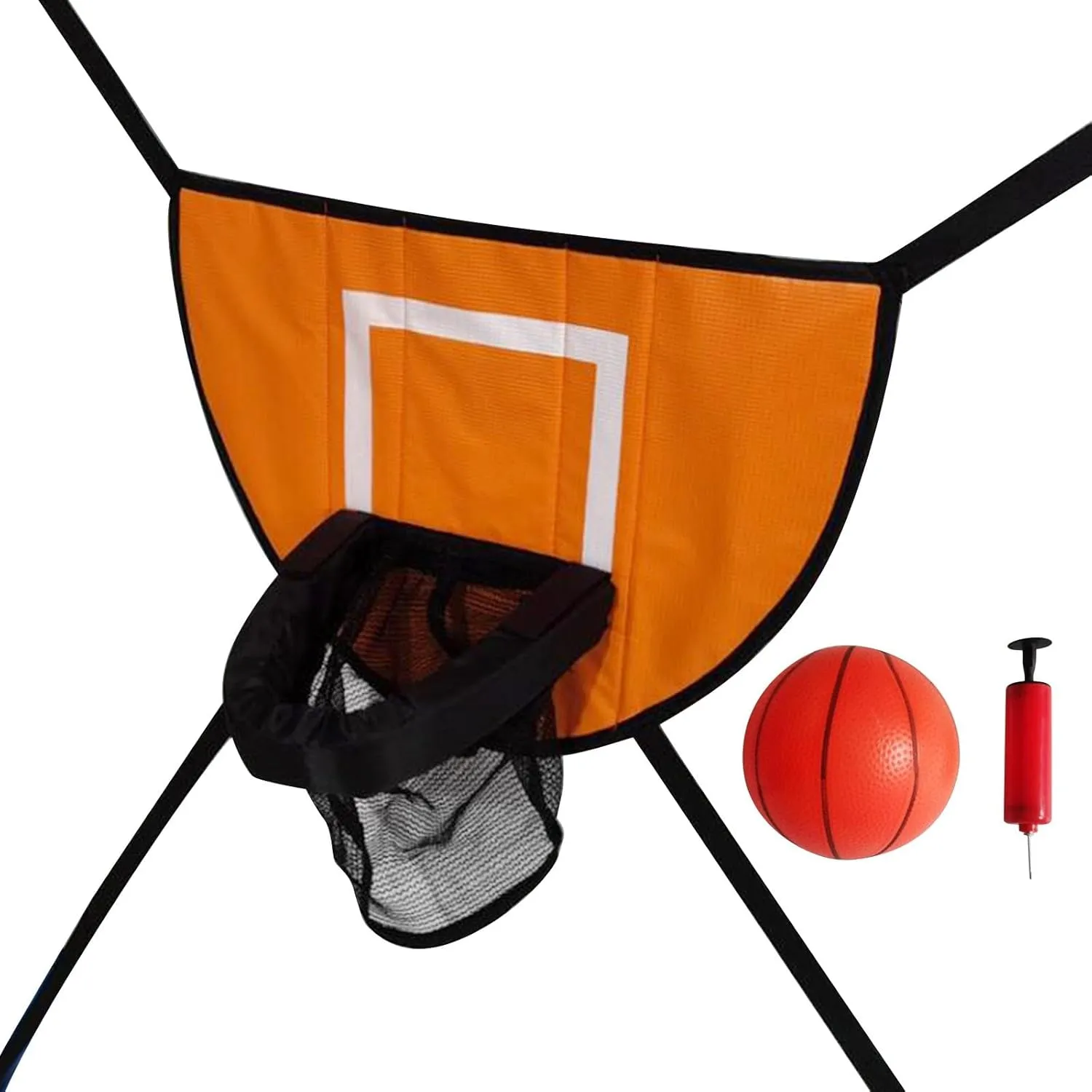 Trampoline Basketball Hoop Lightweight Baseboard Easy to Install Universal Basketball Stand Children Basketball Hoop Orange