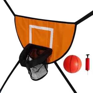 Trampoline Basketball Hoop Lightweight Baseboard Easy to Install Universal Basketball Stand Children Basketball Hoop Orange