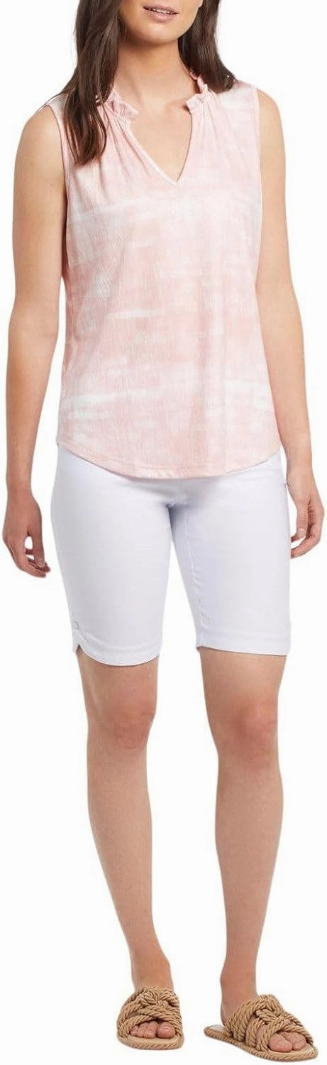 Tribal Women's Flatten It Pull on Short W/Snap Slit
