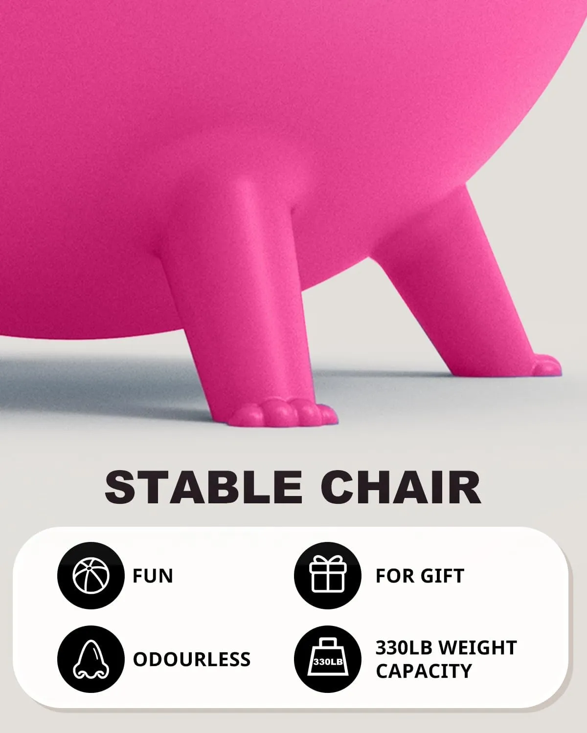 Trideer Flexible Seating for Classroom Elementary, Yoga Ball Chairs for Kids, Wobble Chair of School Supplies for Sensory Kids, Student Desk Chairs for Homeschool (Pink, 55cm)