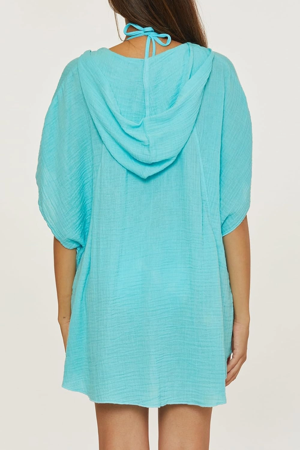 Trina Turk Women's Standard Serene Poncho, V-Neck, Casual, Pull On, Beach Cover Ups