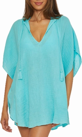 Trina Turk Women's Standard Serene Poncho, V-Neck, Casual, Pull On, Beach Cover Ups