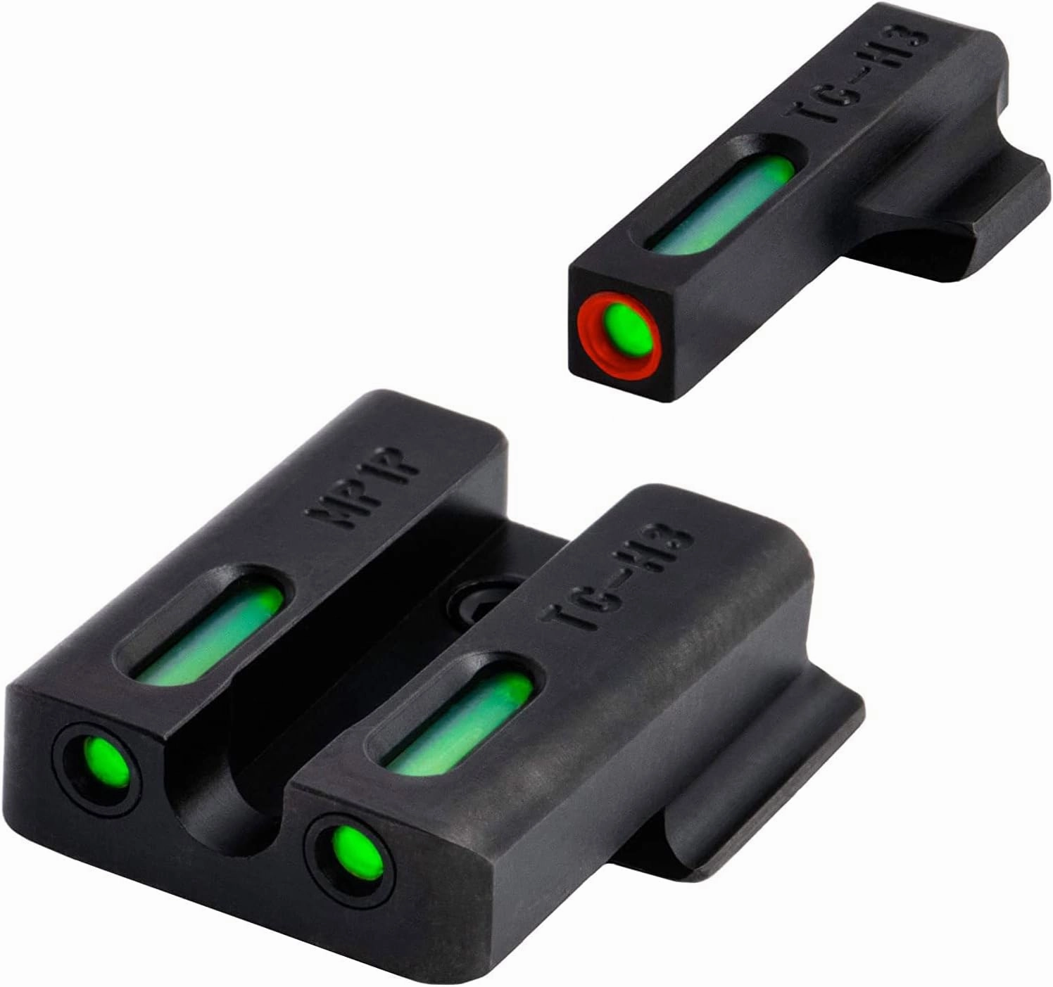 Truglo TFX PRO Handgun Sight, Glowing Shock Proof Tritium and Fiber Optic Night Sight for Handguns, Compact, Durable, and Snag Free Sight