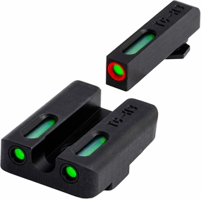 Truglo TFX PRO Handgun Sight, Glowing Shock Proof Tritium and Fiber Optic Night Sight for Handguns, Compact, Durable, and Snag Free Sight