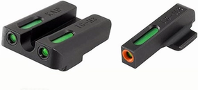 Truglo TFX PRO Handgun Sight, Glowing Shock Proof Tritium and Fiber Optic Night Sight for Handguns, Compact, Durable, and Snag Free Sight