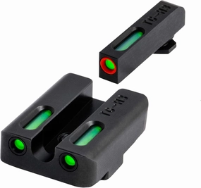 Truglo TFX PRO Handgun Sight, Glowing Shock Proof Tritium and Fiber Optic Night Sight for Handguns, Compact, Durable, and Snag Free Sight