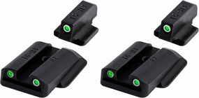 TruGlo Tritium Compact Pro Glow in The Dark Day and Night Handgun Sight with Focus Lock Ring for Ruger LC9, 9S, and 380 Pistol Sights (2 Pack)