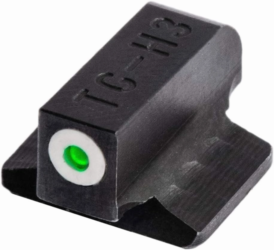 TRUGLO Tritium Pro Handgun Night Sights, Compatible with 1911 Handguns Compact Gun Sights with Daylight White Dots, Night Tritium Dots & White Focus Lock Front Ring