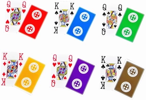 TSB Jumbo Index Bridge Cards Pack of 12 Decks - 6 Colors Jumbo Print Bridge Playing Cards - with Single Box for Easy Storage(12 Decks in 6 Colors)