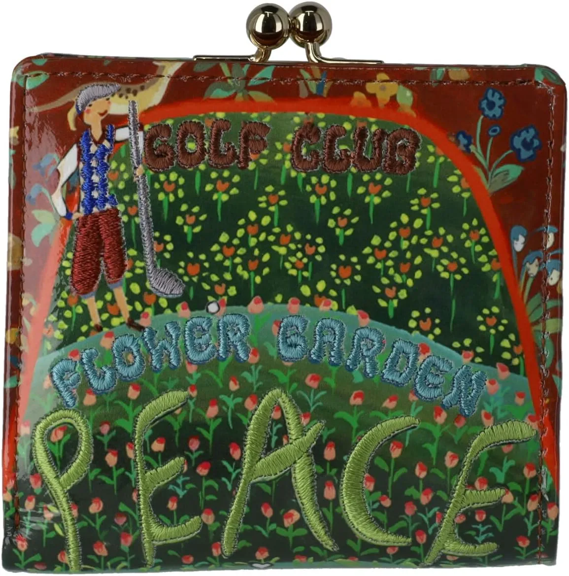 TSUMORI CHISATO Women's Mini Wallet with Golf Pattern