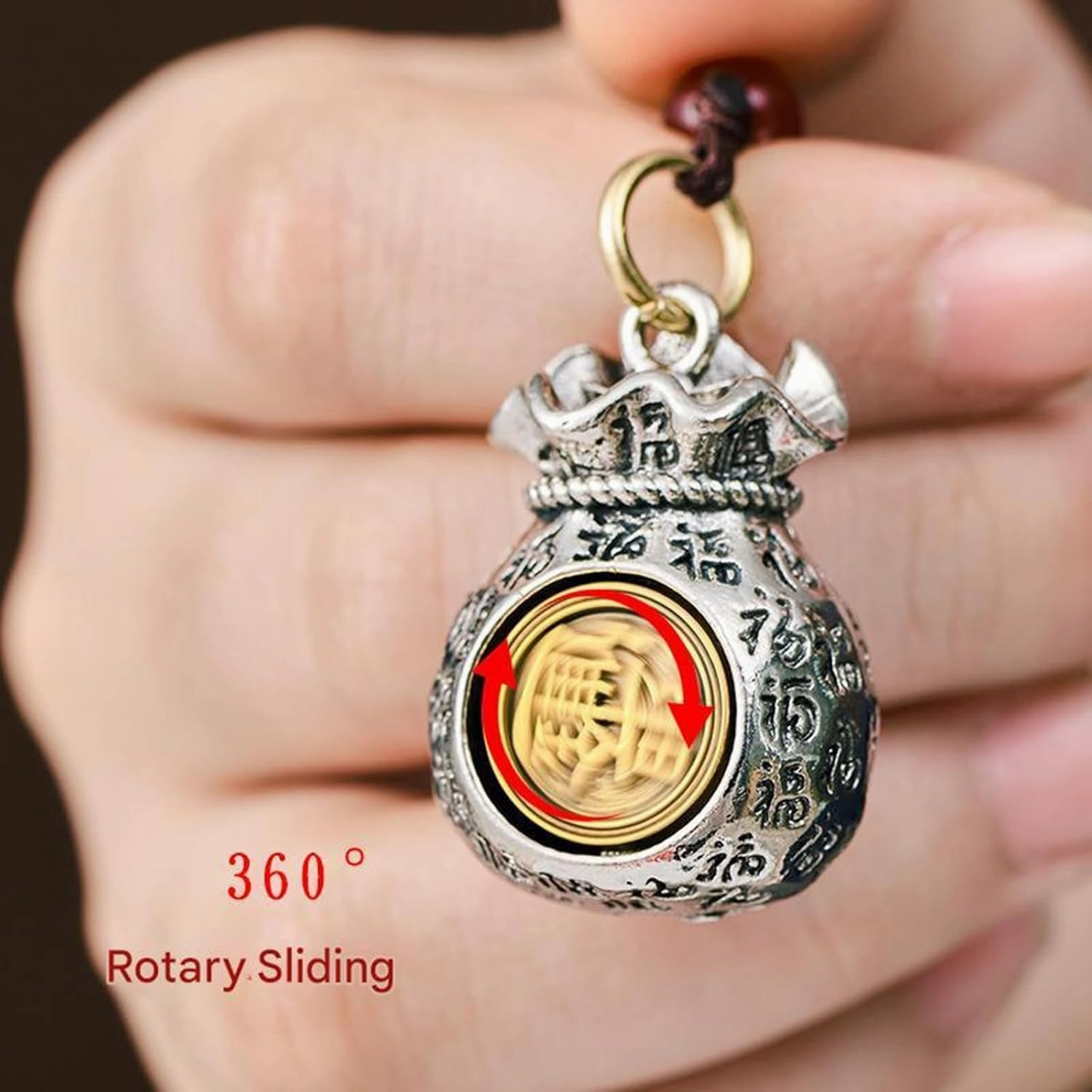 Twelve Zodiac God of Wealth Bag, Daily Prosperity and Fortune-Filled Money Bag Pendant, Zodiac Key Ring Pendant Accessories