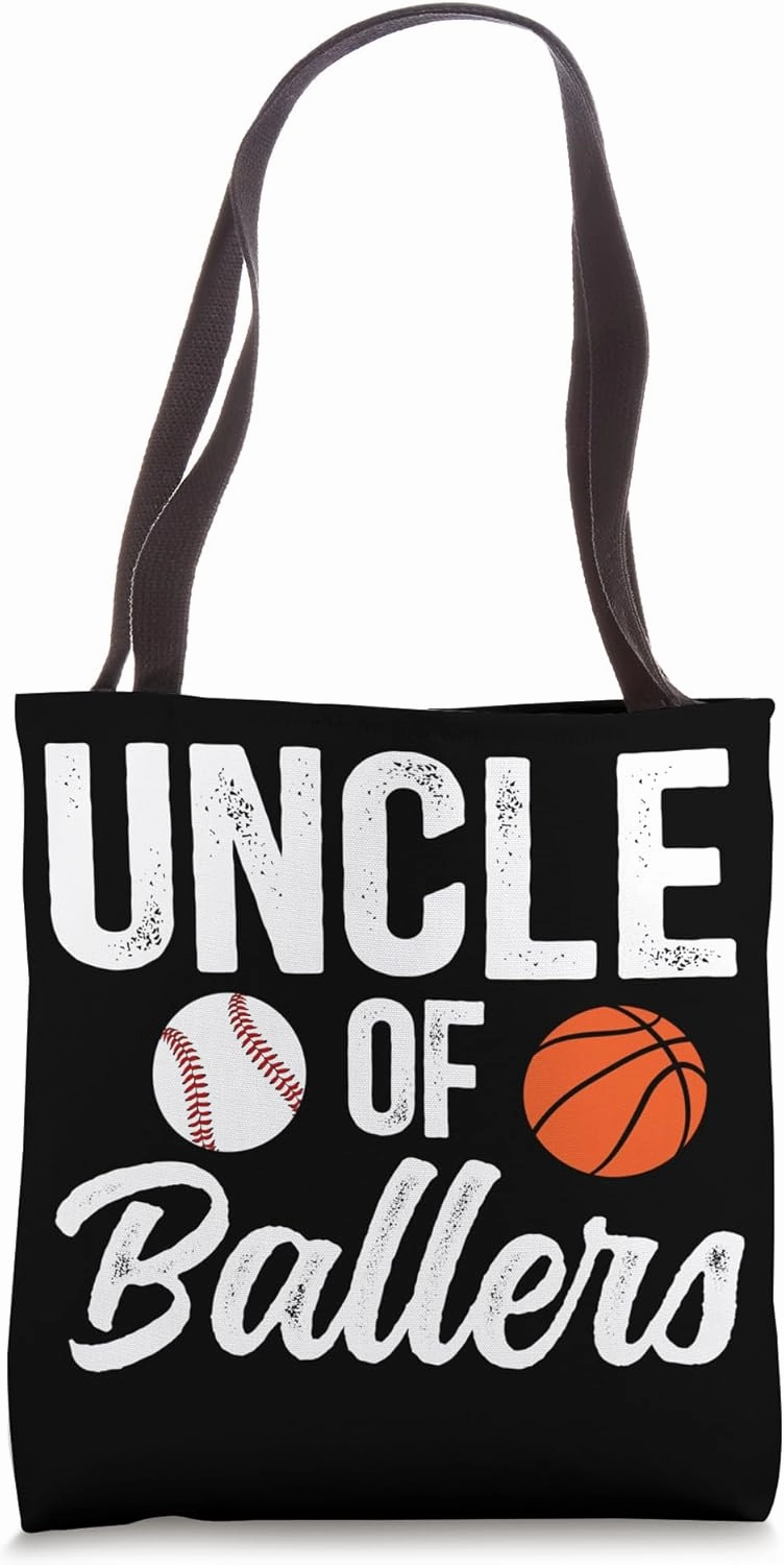 Uncle Of Ballers Basketball Baseball Uncle Of Ballers Tote Bag