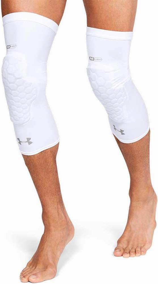 Under Armour Basketball Hex Pad Leg Sleeve, Compression Sleeve with Hex Pad Technology-Basketball,Football,Volleyball & More
