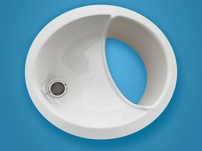 Urine Separator | Complete Urine Diverter for Compost Toilets | White | Made in UK