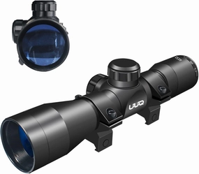 UUQ Tactical 4X32 Compact .223 .308 Scope Rangefinder Reticle/w 20mm Picatiny or 11mm Dovetail Ring Mounts