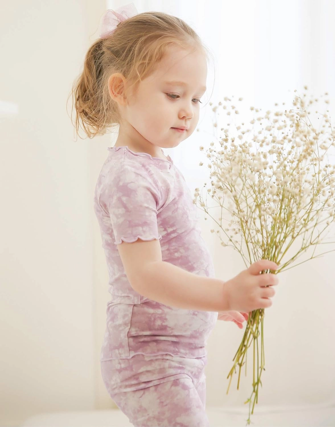 VAENAIT BABY Infant Toddler Kids Junior Soft Bamboo Pajamas Tie Dye Short Summer Pjs 2pcs Set 6M-12Y