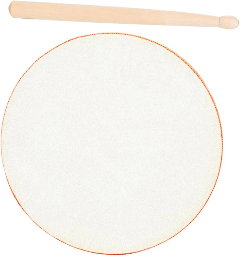 Vaguelly 1set Double-Sided Sheepskin Hand Boy Girl Percussion Instrument for Early Education Develops Music Talent and Coordination for Toddlers and Young Boy Girl