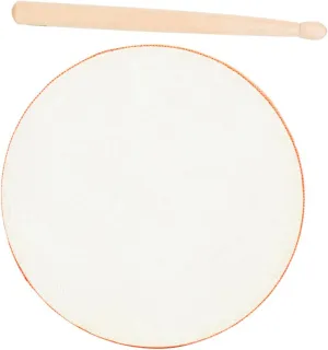 Vaguelly 1set Double-Sided Sheepskin Hand Boy Girl Percussion Instrument for Early Education Develops Music Talent and Coordination for Toddlers and Young Boy Girl