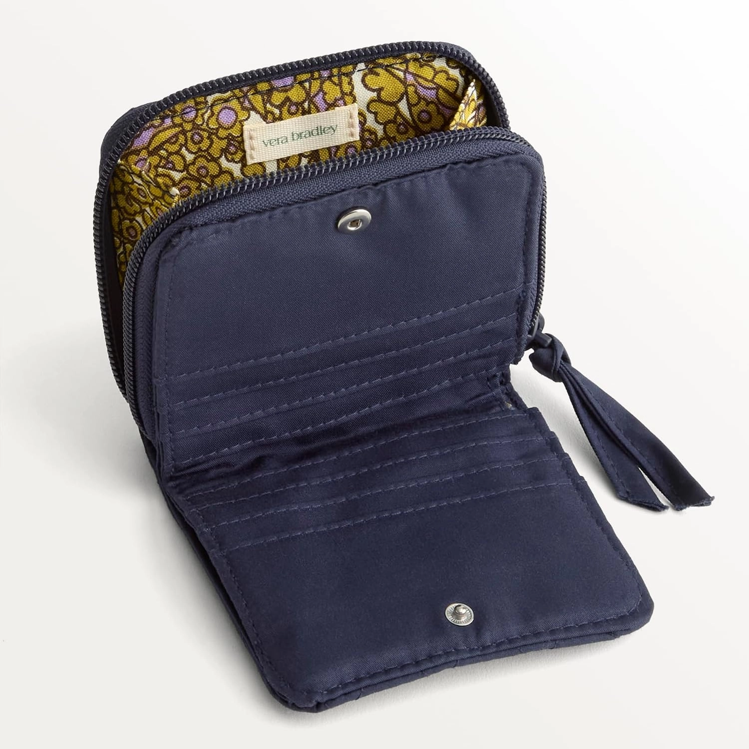 Vera Bradley Premium Cotton Small Zip-Around Wallet