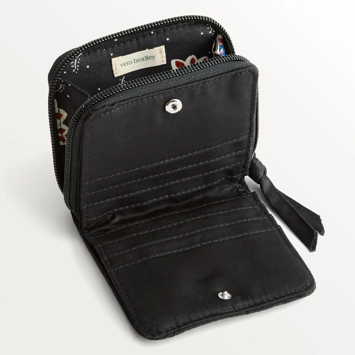 Vera Bradley Premium Cotton Small Zip-Around Wallet