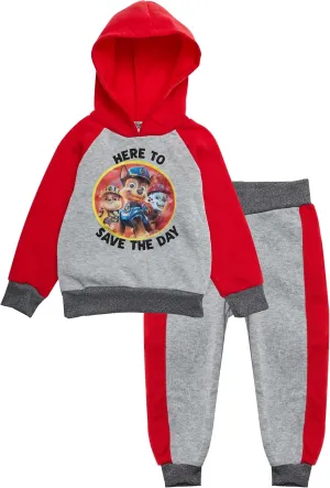 Viacom Paw Patrol Toddler Boys Hoodie and Pants Set – 2-Piece Clothing Outfit featuring Chase, Marshall (Multi, 3T)