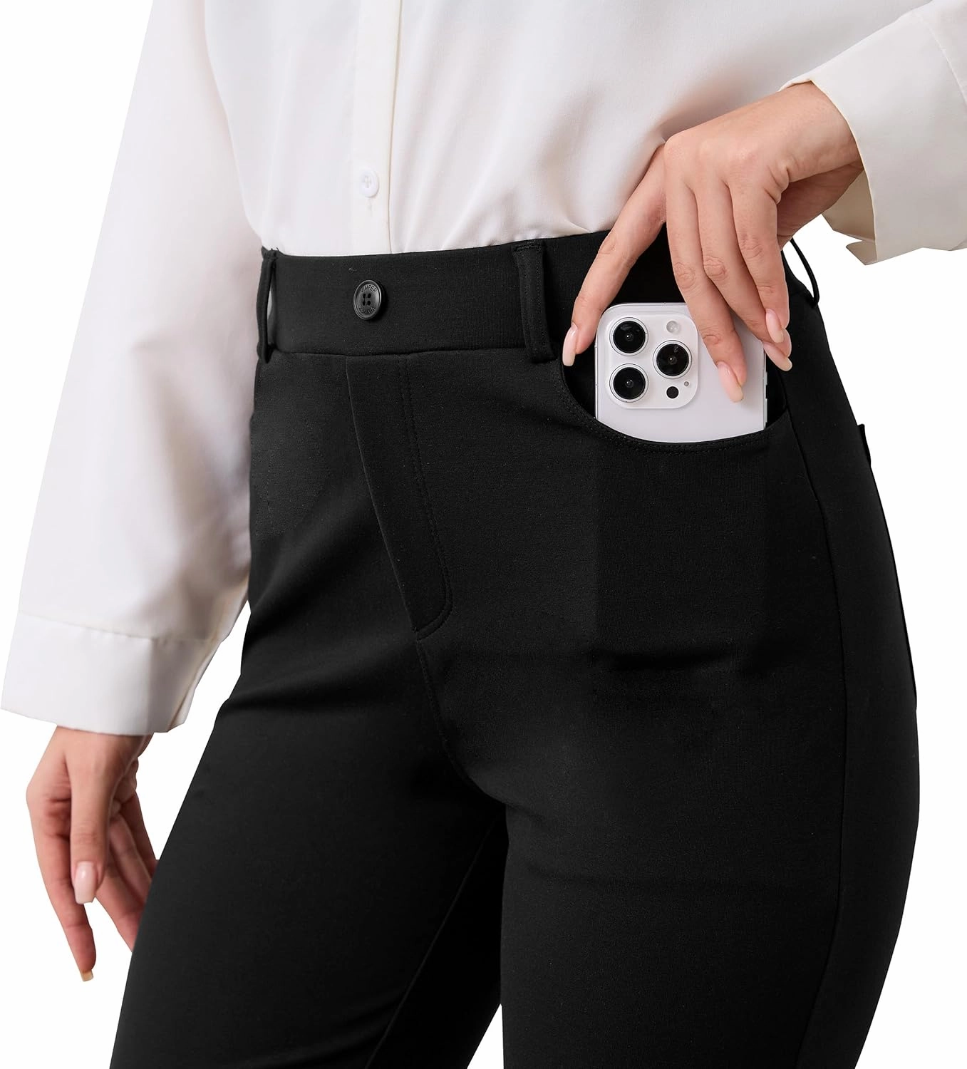 VIMPEP 2024 Fall Women’s Classic Yoga Dress Pants High Rise Straight Soft Feeling Pull On Work Yoga Pants for Casual 2202